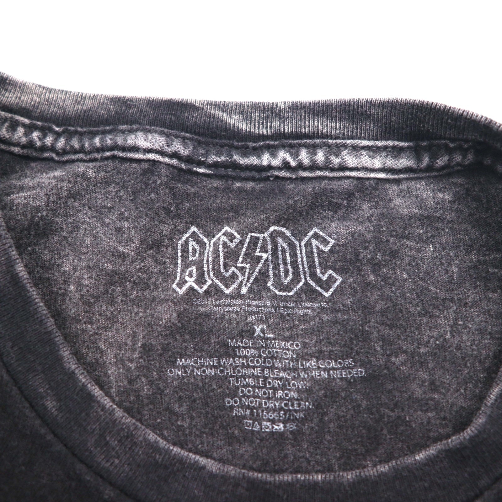 Maglietta AC/DC Rock Band XL Nera Cotone BRITISH TOUR '82