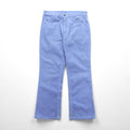 Levi's 80年代 USA製 646 コーデュロイ ベルボトム チノパンツ S ブルー 白タブ 42TALON フレア