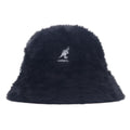 KANGOL cappello pescatore LaHinch in pelliccia sintetica color angora blu L nero FURGORA