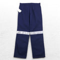Hard Yakka Pantaloni da Lavoro con Pinces Riflettenti L Blu Navy Cotone 3M Scotchlite Nuovo