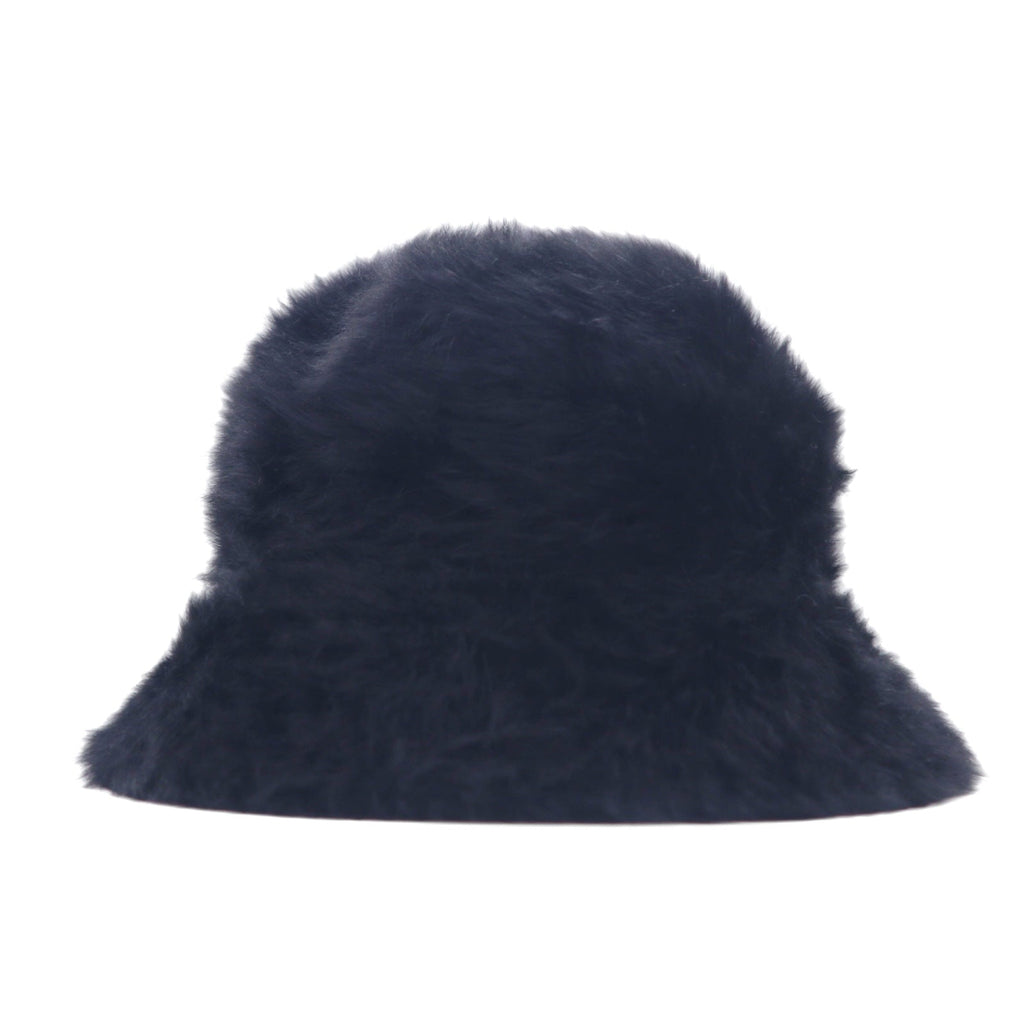 KANGOL cappello pescatore LaHinch in pelliccia sintetica color angora blu L nero FURGORA