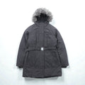 THE NORTH FACE マウンテン ダウンコート M グレー HYVENT 防水 ファー着脱式 ベルト付き グースダウン