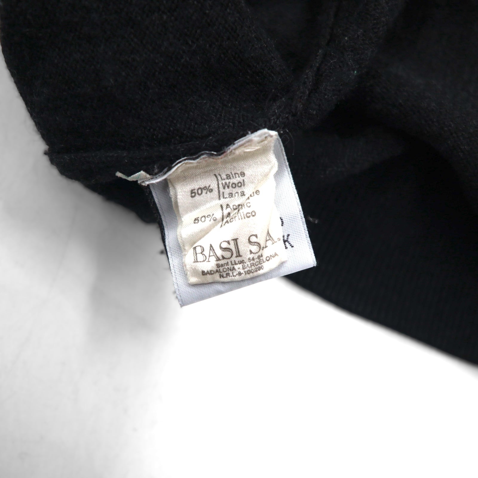 LACOSTE Vネック セーター ニット XL グレー ウール ワンポイントロゴ