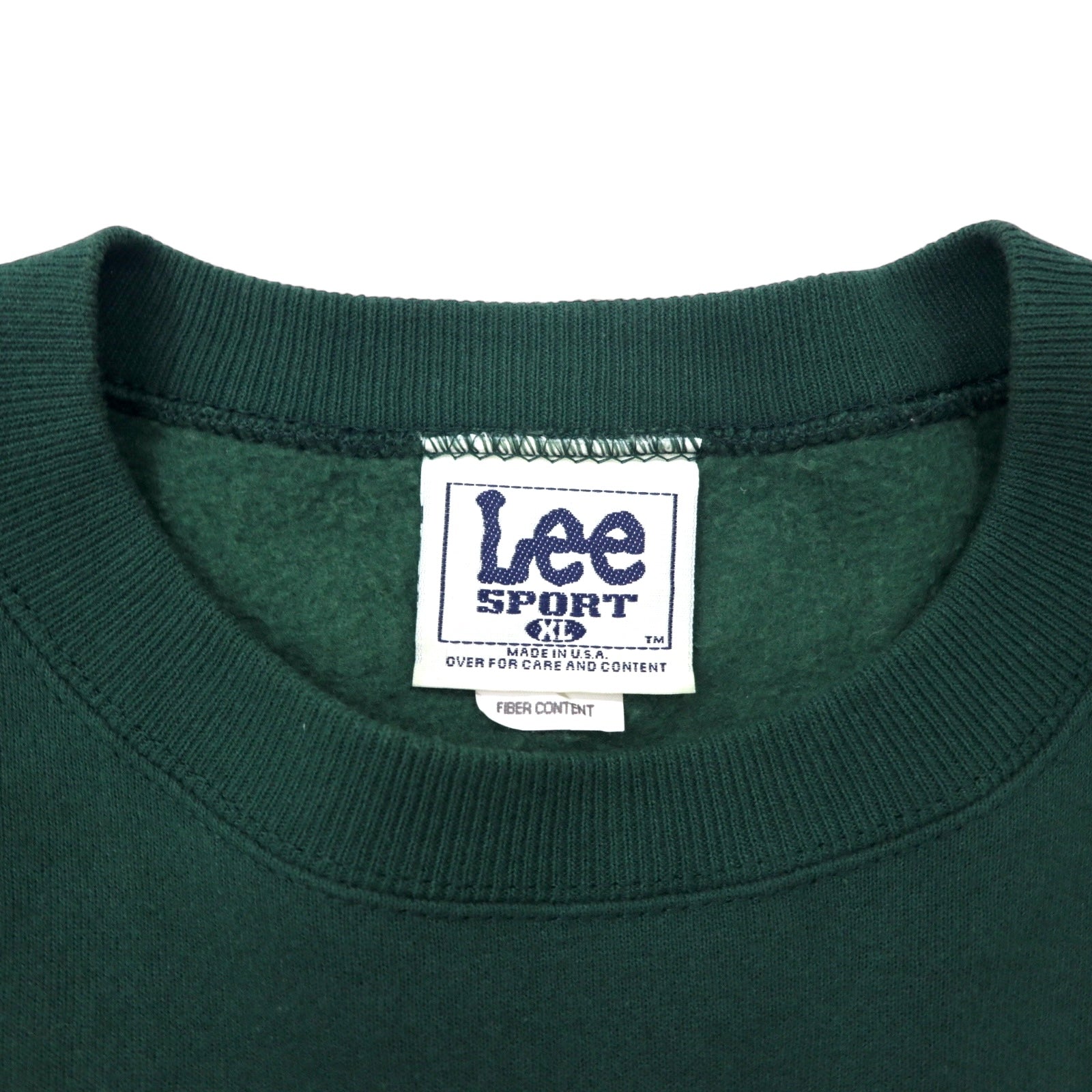 Lee SPORT Prodotto negli USA anni '90 NFL Packers Felpa stampata XL Verde Cotone Felpato Internamente Taglia Grande