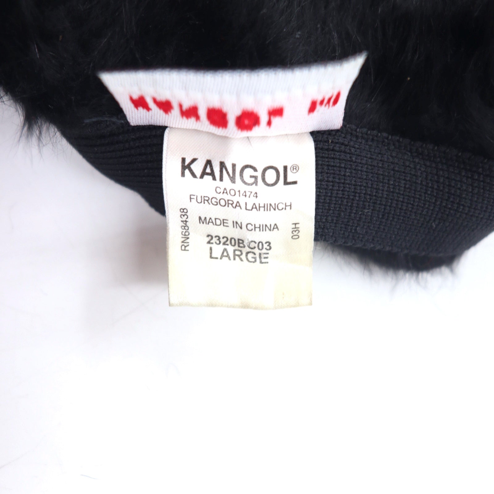 KANGOL cappello pescatore LaHinch in pelliccia sintetica color angora blu L nero FURGORA