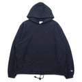 Champion リバースウィーブ REVERSE WEAVE プルオーバーパーカー XL ブラック コットン ドローコード 青単タグ 復刻