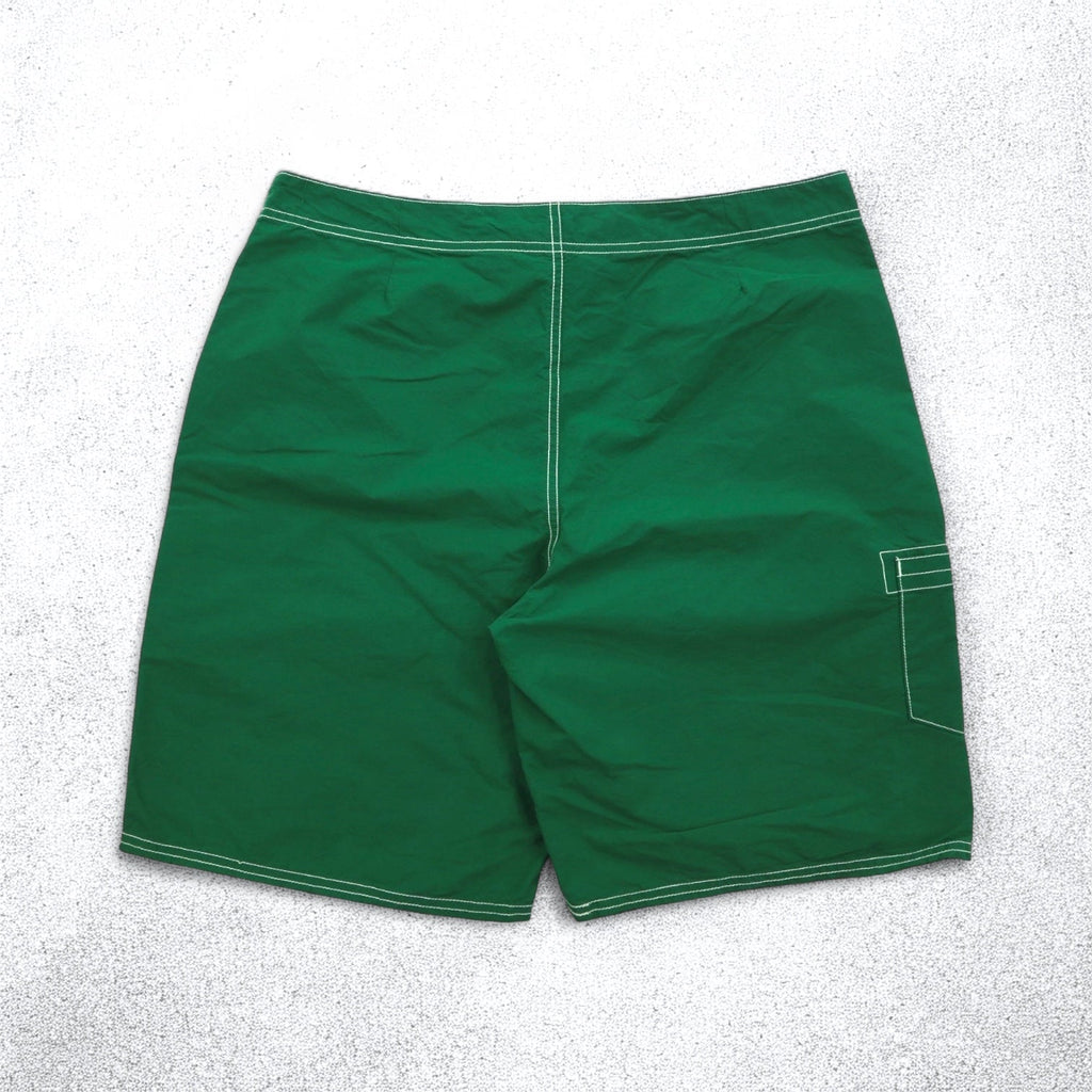 Polo by Ralph Lauren Pantaloncini da bagno anfibi L verdi in cotone e nylon con ricamo Polo Player