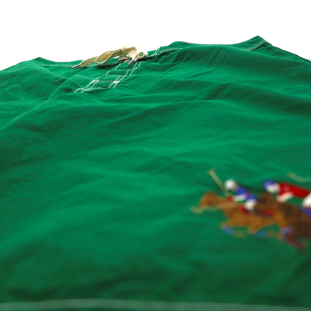 Polo by Ralph Lauren Pantaloncini da bagno anfibi L verdi in cotone e nylon con ricamo Polo Player