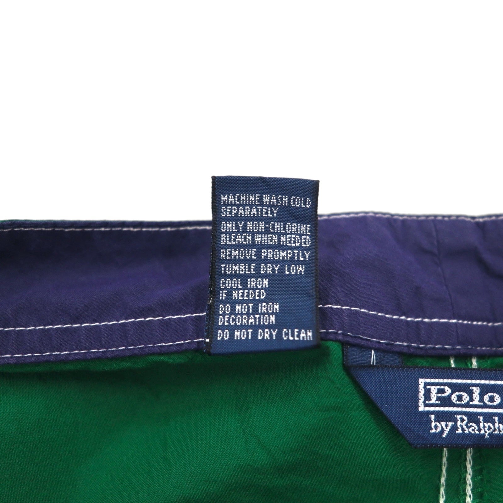 Polo by Ralph Lauren Pantaloncini da bagno anfibi L verdi in cotone e nylon con ricamo Polo Player