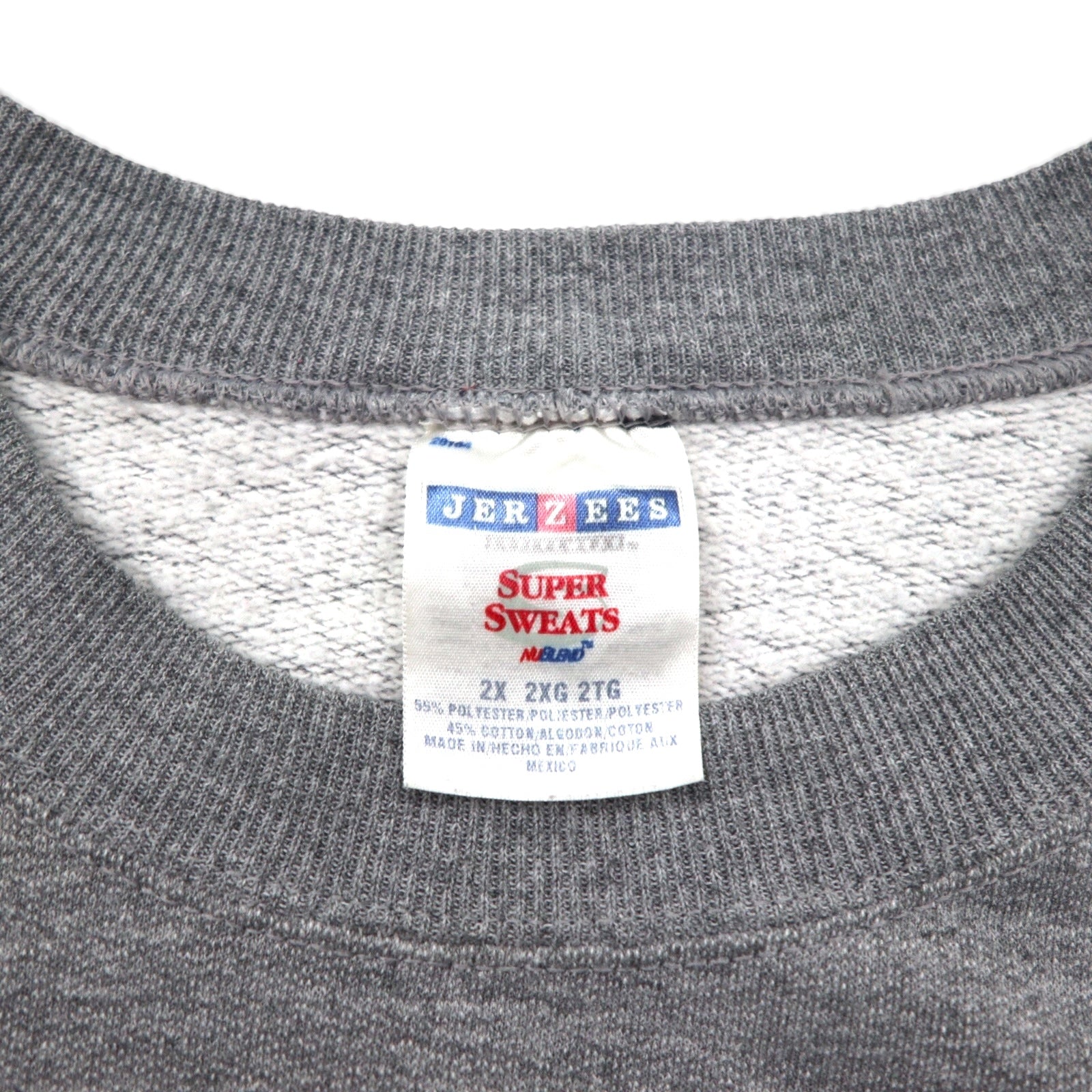 Vintage College Sweatshirt JERZEES カレッジプリント スウェット トレーナー 2XL グレー WOLVERINES