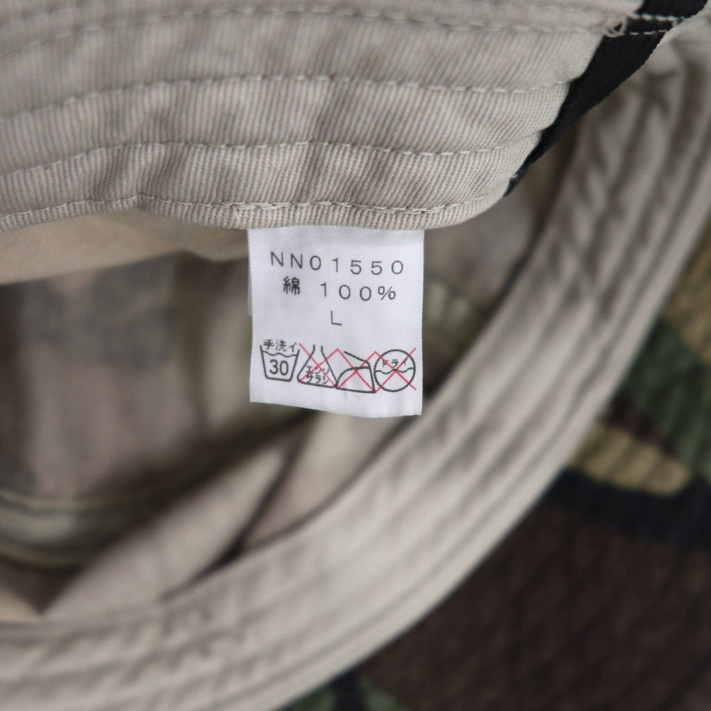 THE NORTH FACE Cappello estivo a secchiello L Kaki Cotone Camouflage NN01550