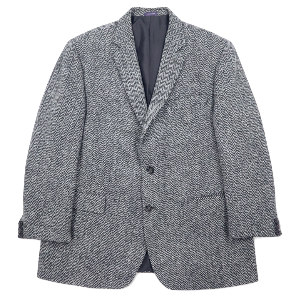 Harris Tweed × STAFFORD Giacca sartoriale in tweed L Grigio Lana CLASSIC FIT Made in Messico