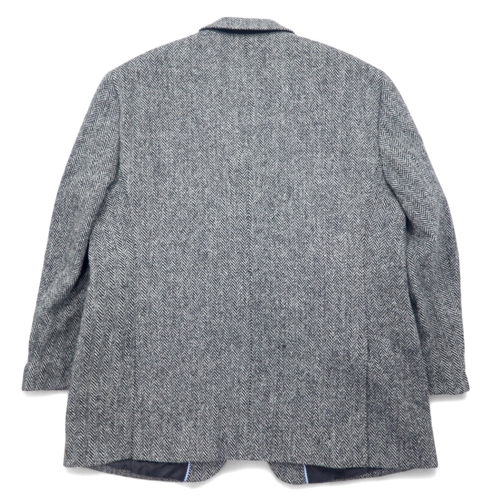 Harris Tweed × STAFFORD Giacca sartoriale in tweed L Grigio Lana CLASSIC FIT Made in Messico