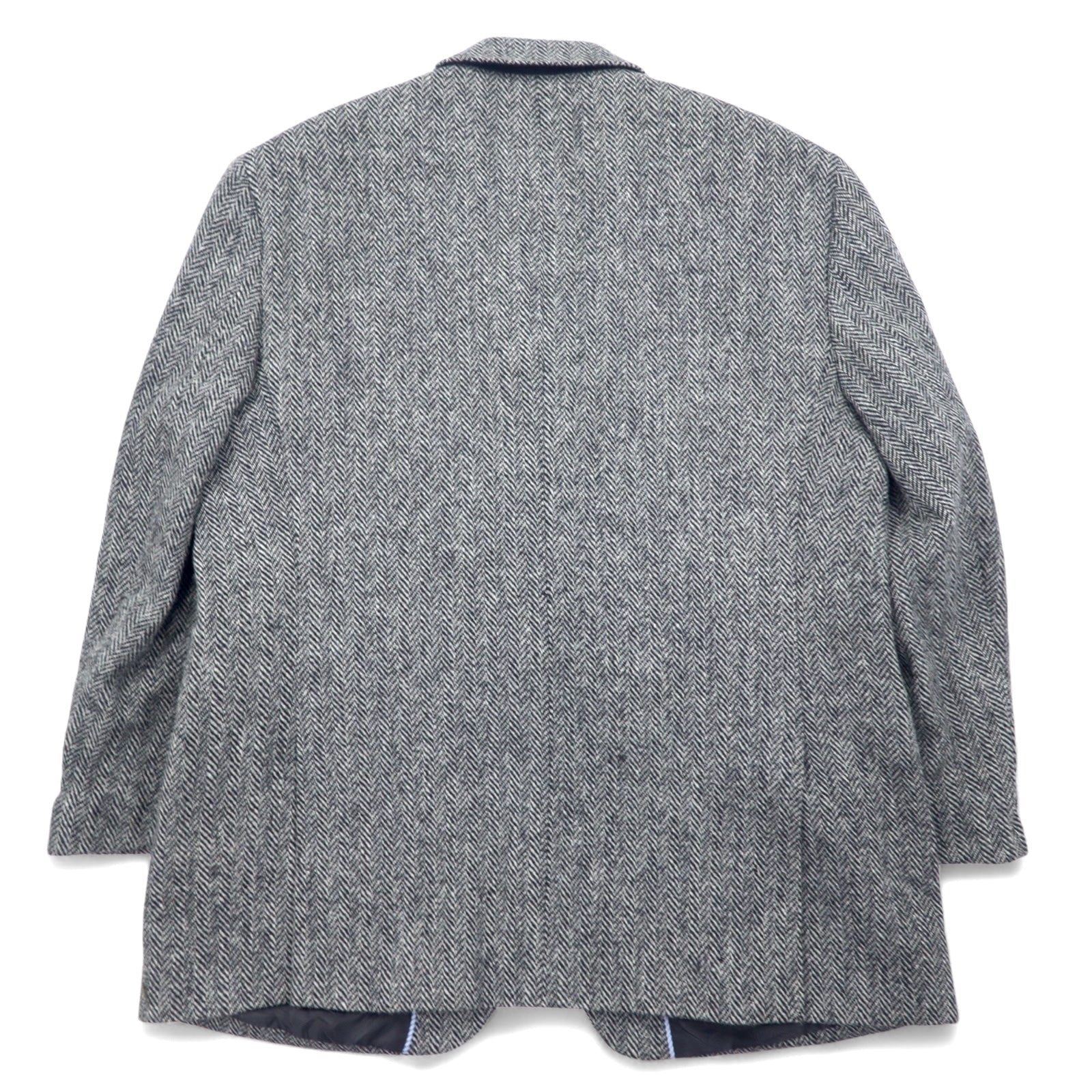 Harris Tweed × STAFFORD Giacca sartoriale in tweed L Grigio Lana CLASSIC FIT Made in Messico