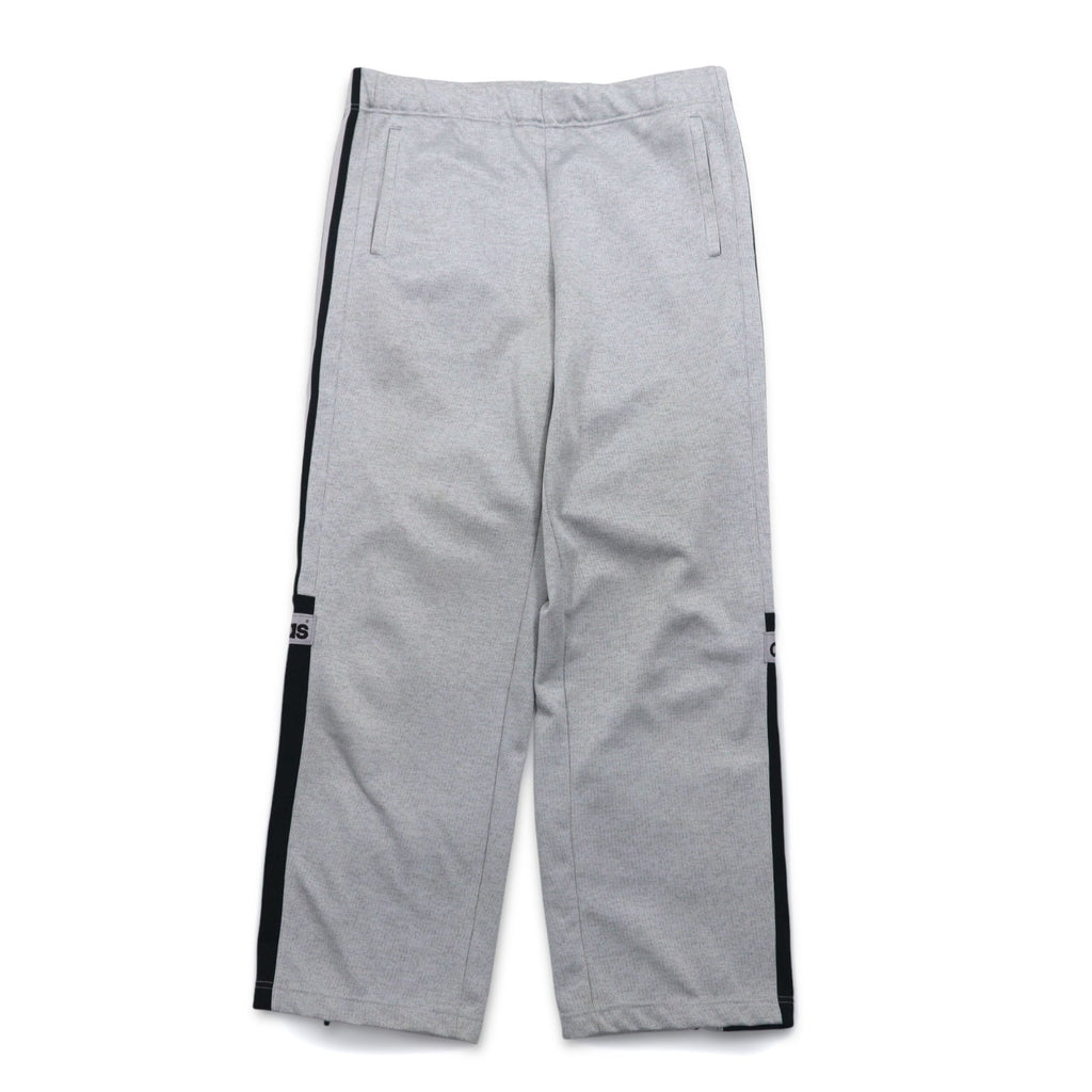 adidas anni '90, prodotta da Descente, tuta da ginnastica (giacca e pantaloni) taglia L, grigia, a 3 strisce