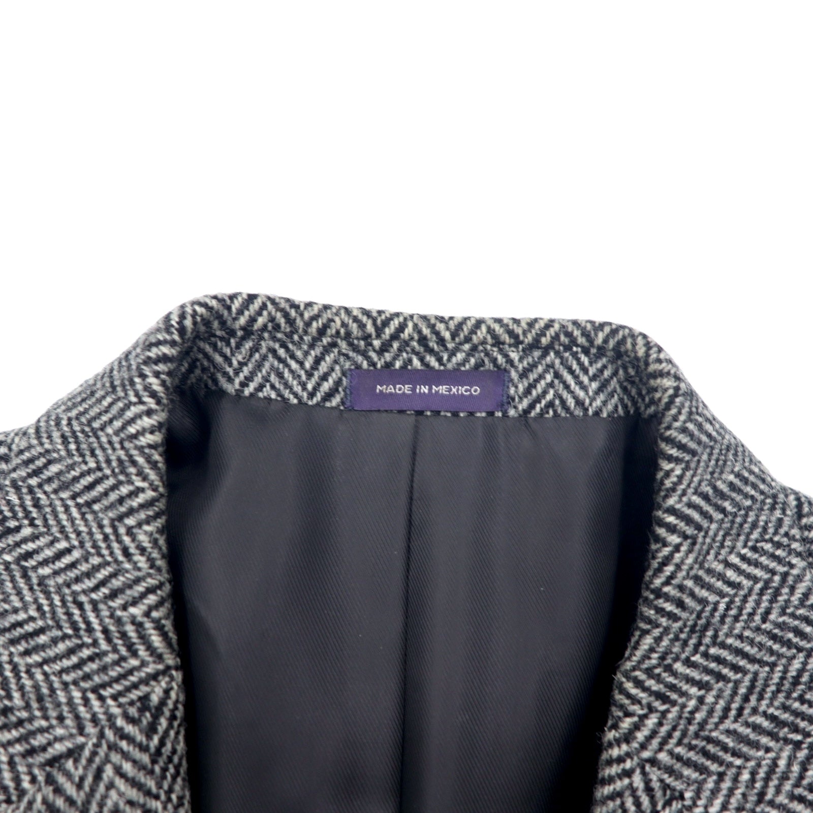 Harris Tweed × STAFFORD Giacca sartoriale in tweed L Grigio Lana CLASSIC FIT Made in Messico