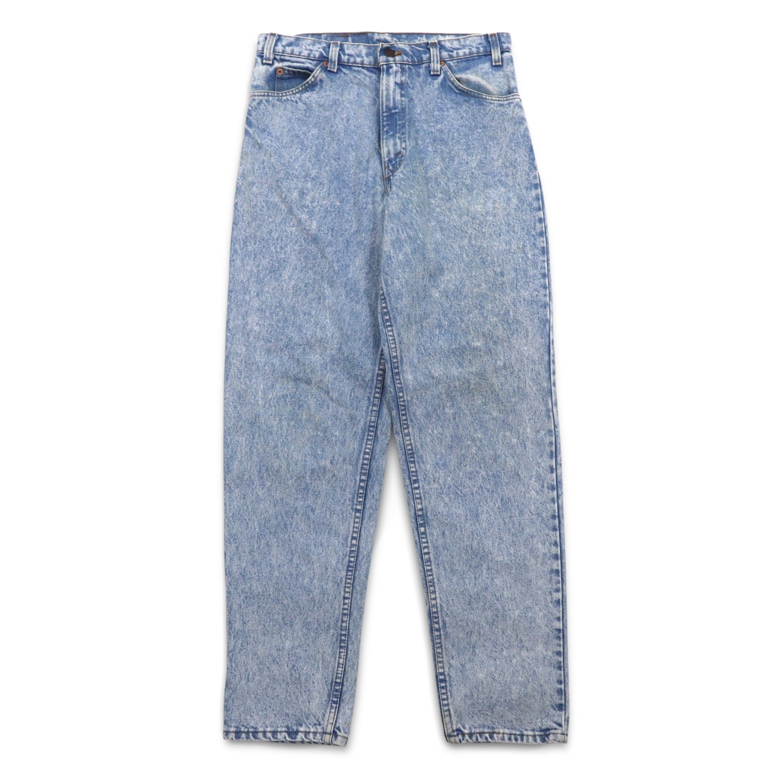 Levi's anni '90 USA 550 Chemical Wash Tapered Jeans M Blu Chiusura con zip Relaxed fit 40550 0218