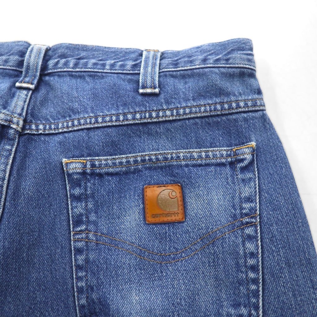 carhartt バギー リラックスフィット デニムパンツ ジーンズ L インディゴ テーパード 381ｰ83