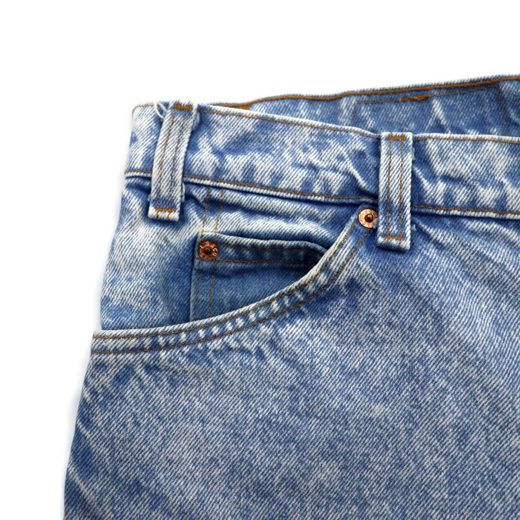 Levi's anni '90 USA 550 Chemical Wash Tapered Jeans M Blu Chiusura con zip Relaxed fit 40550 0218