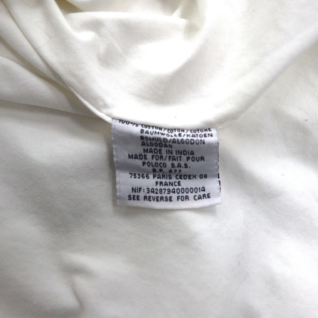 Ralph Lauren Anni '90 BLAKE Camicia a maniche corte Oxford con bottoni XL bianca con piccolo ricamo pony