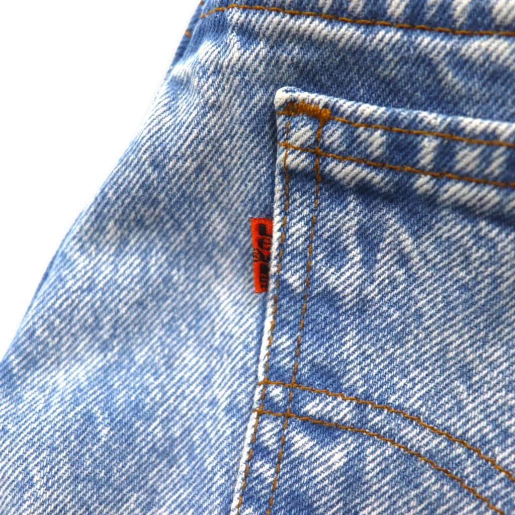 Levi's anni '90 USA 550 Chemical Wash Tapered Jeans M Blu Chiusura con zip Relaxed fit 40550 0218
