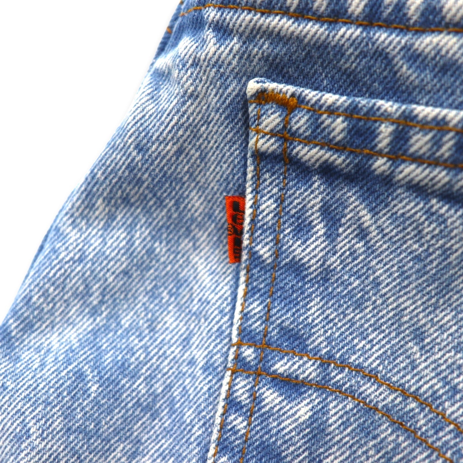 Levi's anni '90 USA 550 Chemical Wash Tapered Jeans M Blu Chiusura con zip Relaxed fit 40550 0218