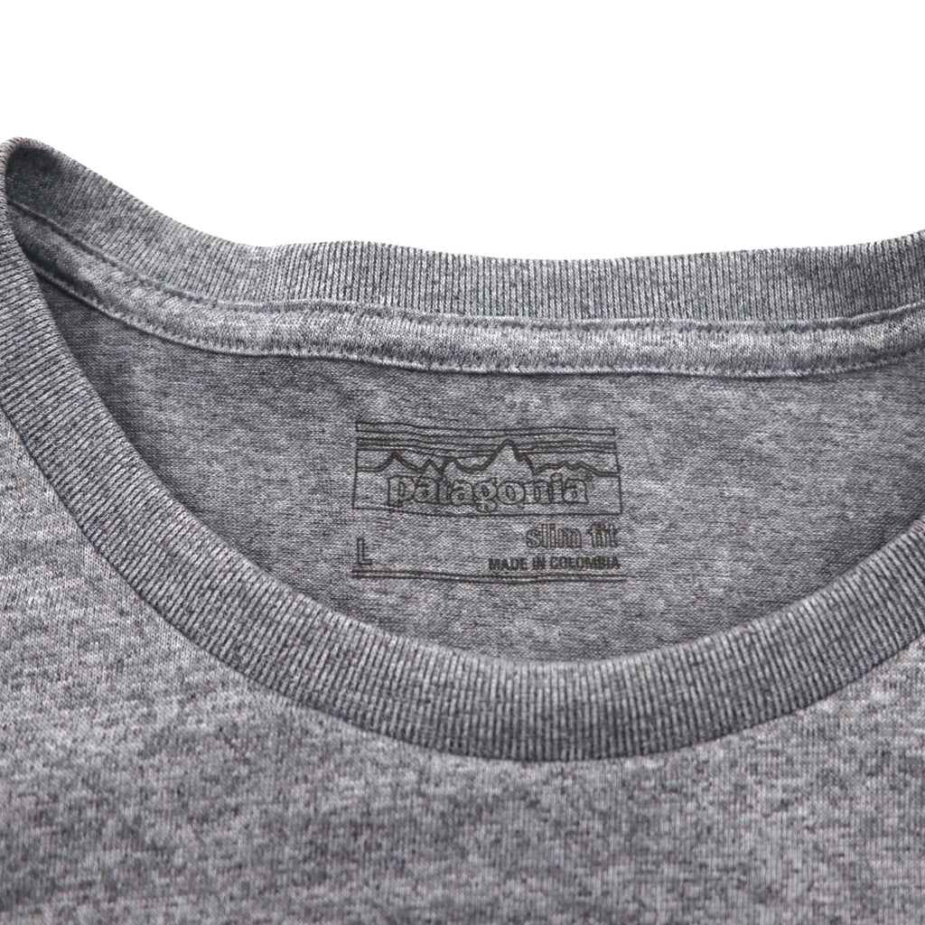 patagonia RESPONSIBLE TEE T-shirt a taschino L Grigio Poliestere 39114