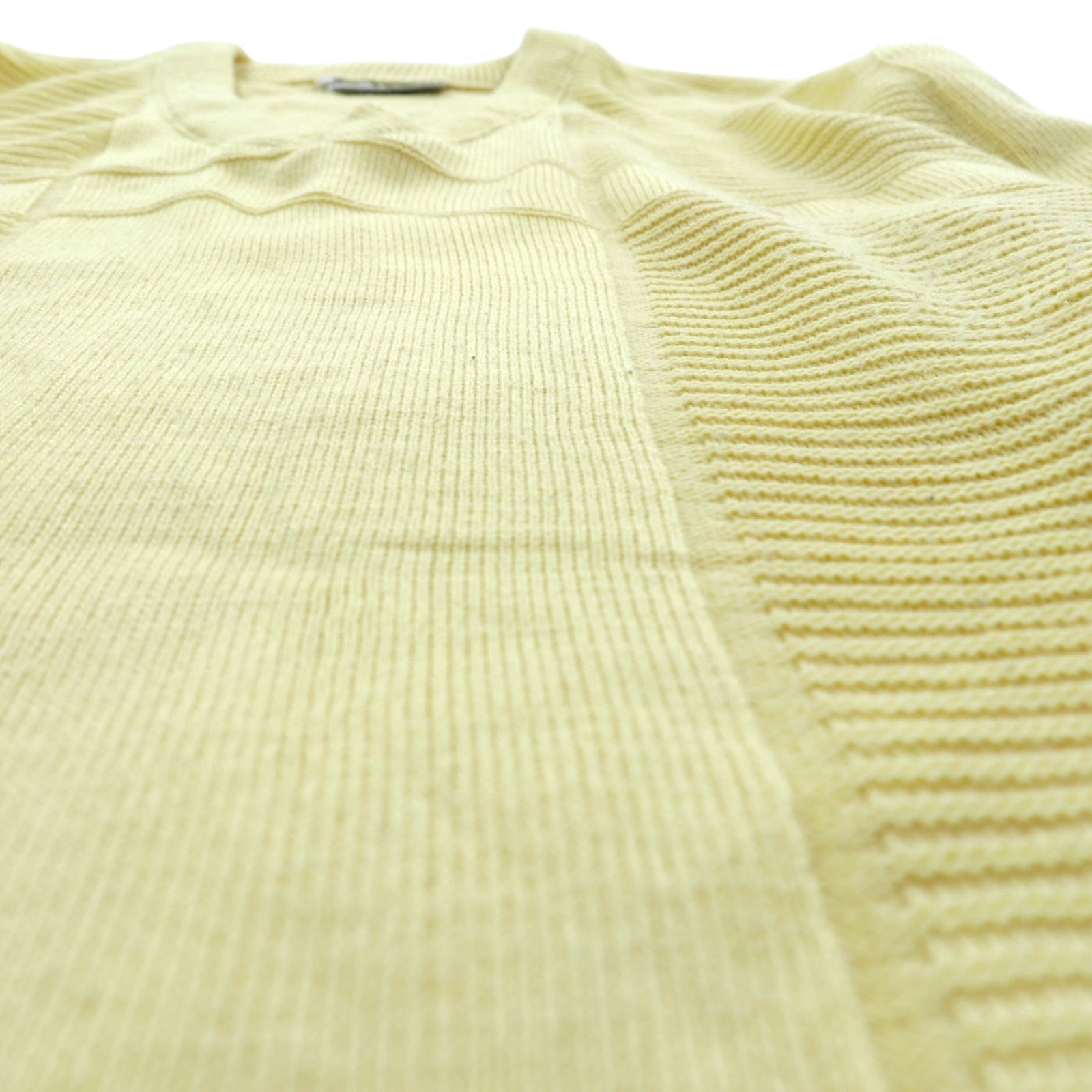 LACOSTE 70年代 フランス製 フレンチラコステ Vネック ニット セーター M ベージュ ワンポイントロゴ