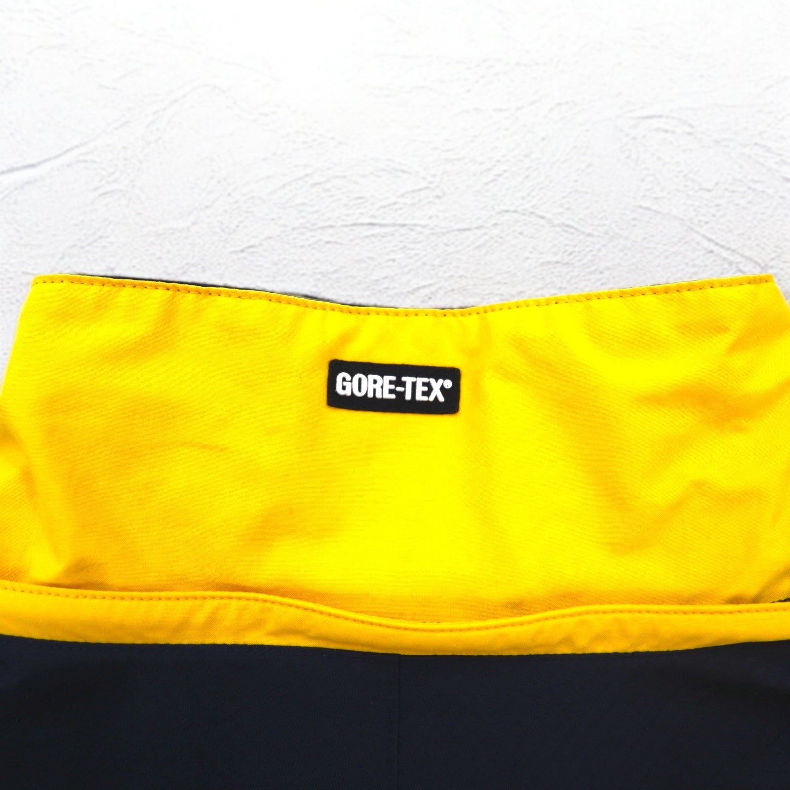 Eddie Bauer anni '90 EBTEK GORE-TEX Mountain Parka L Giallo con coulisse, cappuccio staccabile