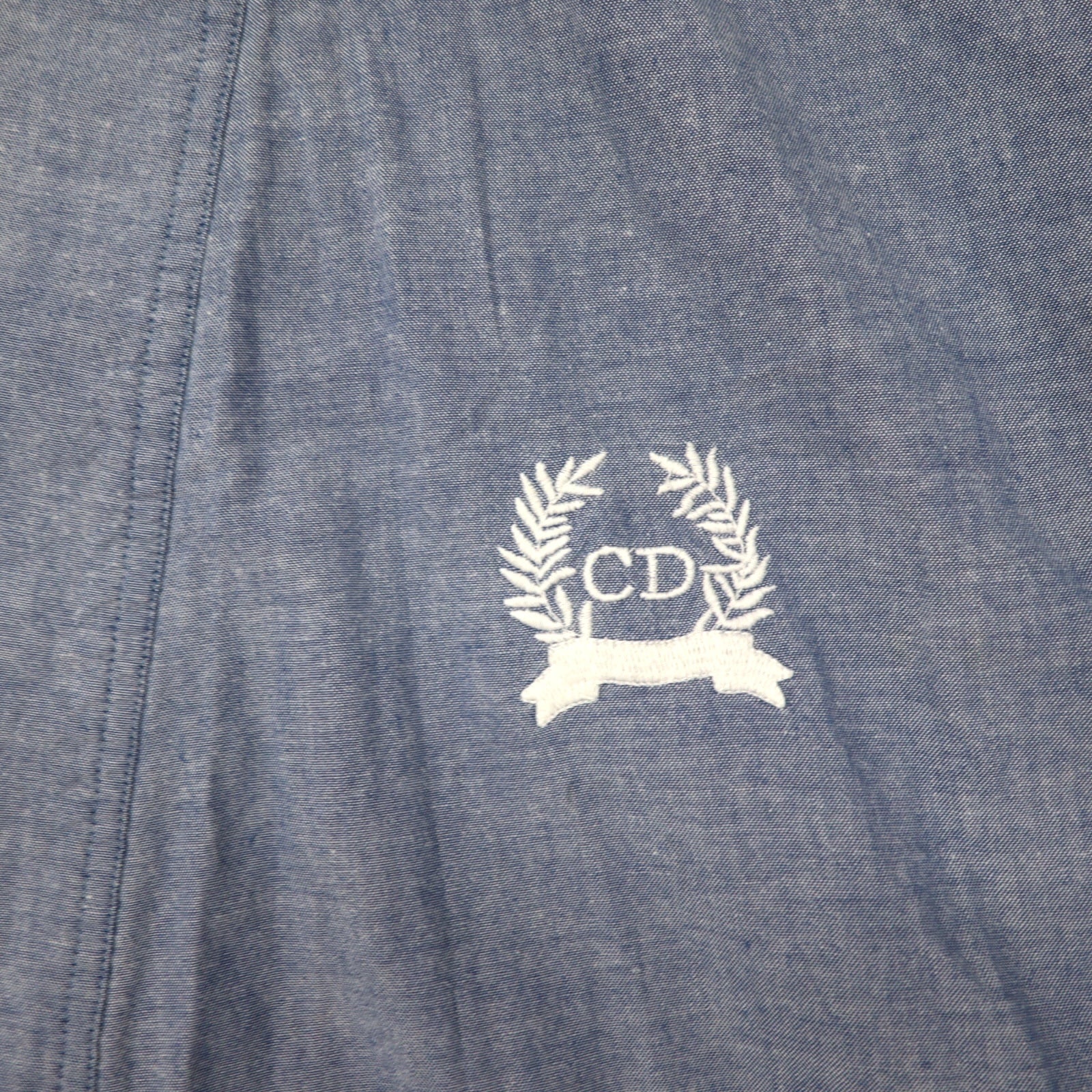 Christian Dior MONSIEUR - Vecchio soprabito in chambray, taglia unica, blu, cotone.