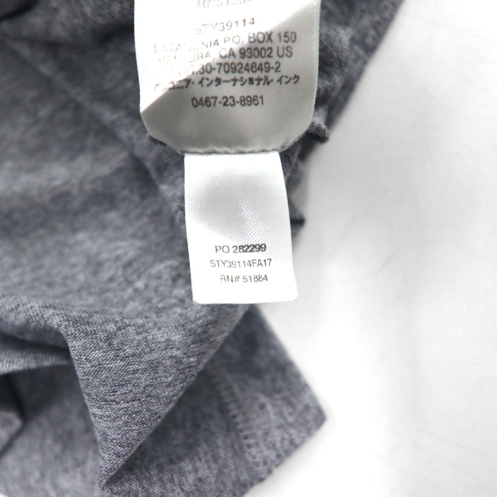 patagonia RESPONSIBLE TEE T-shirt a taschino L Grigio Poliestere 39114