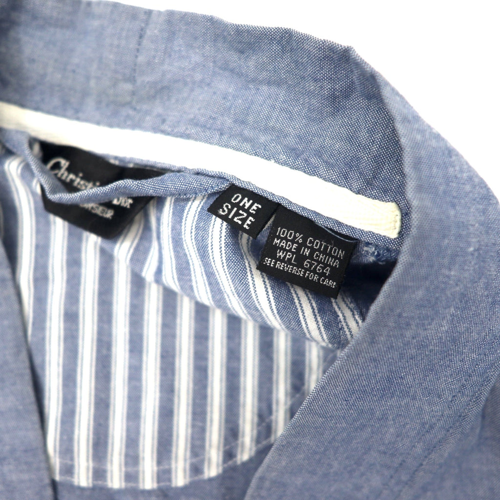 Christian Dior MONSIEUR - Vecchio soprabito in chambray, taglia unica, blu, cotone.