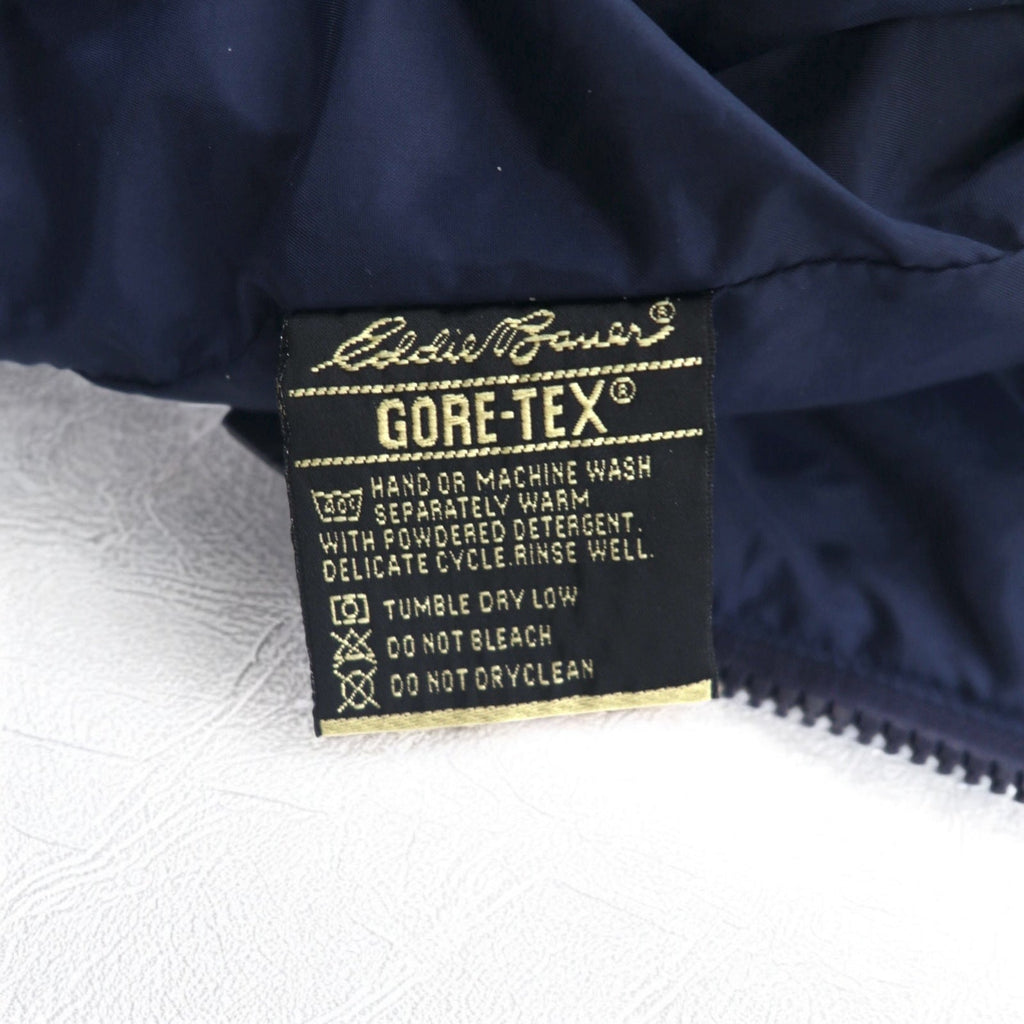 Eddie Bauer anni '90 EBTEK GORE-TEX Mountain Parka L Giallo con coulisse, cappuccio staccabile