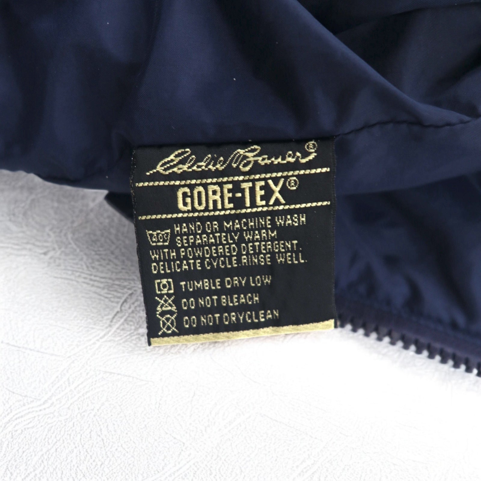 Eddie Bauer anni '90 EBTEK GORE-TEX Mountain Parka L Giallo con coulisse, cappuccio staccabile