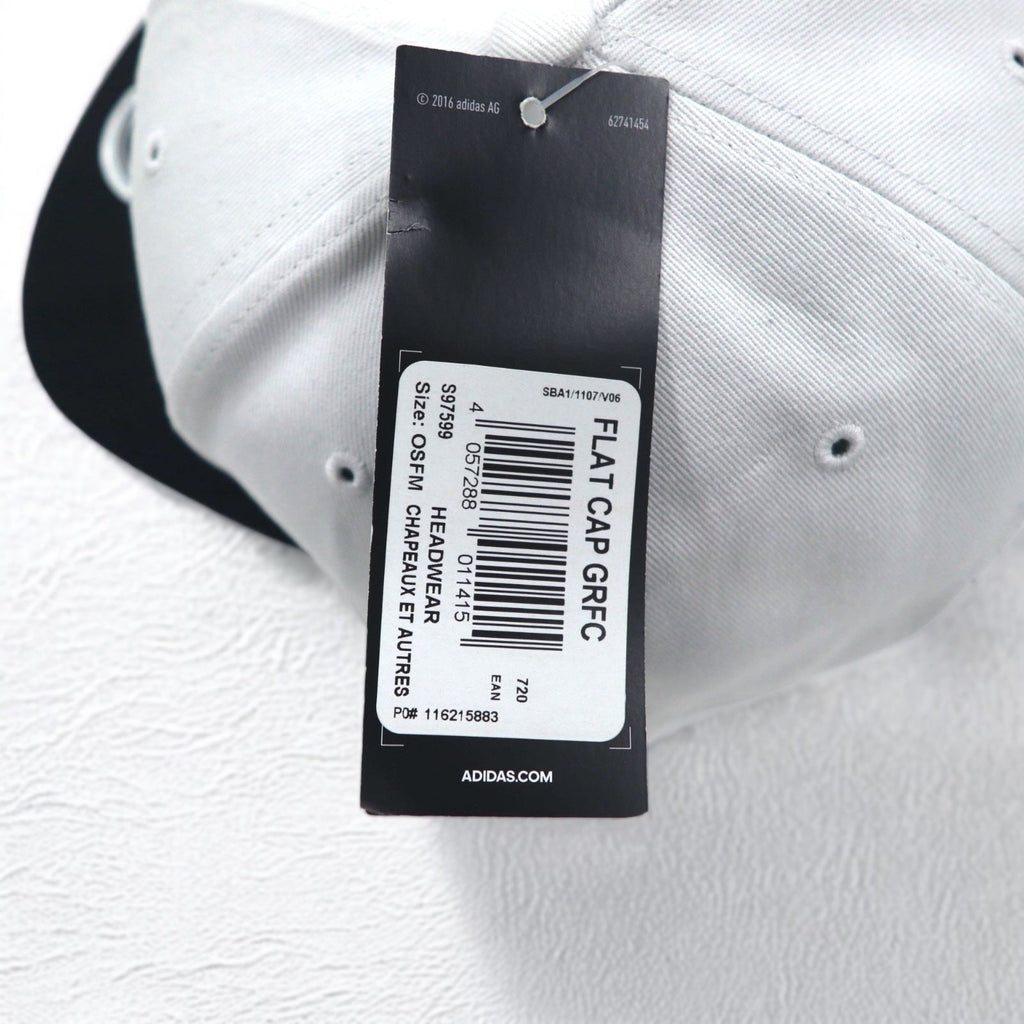 adidas Berretto da baseball snapback 58cm bianco UPF 50+ S97599 Nuovo