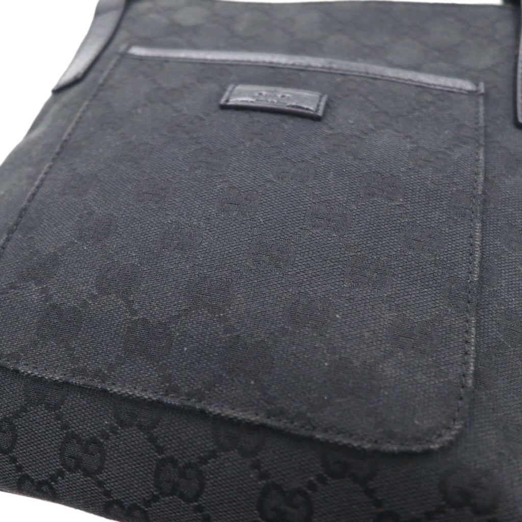 GUCCI GG Supreme Borsa a Spalla in Tela Nera Pelle 122793 467891 Made in Italy