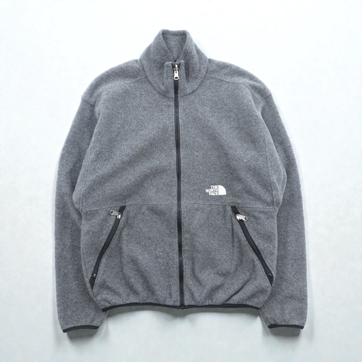 THE NORTH FACE 90年代 フルジップ フリースジャケット M グレー ベンチレーション
