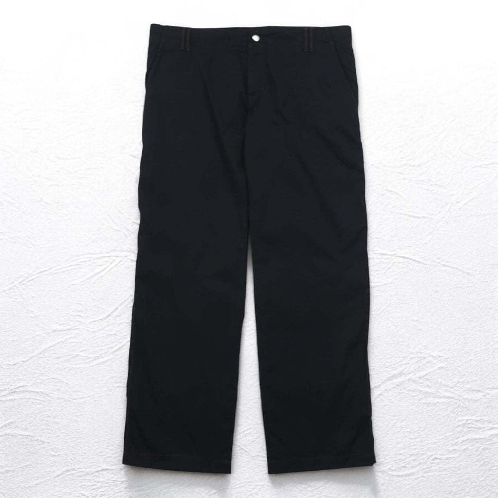HUGO BOSS ルーマニア製 ワイド イージーパンツ 2XL ブラック ナイロン HORST