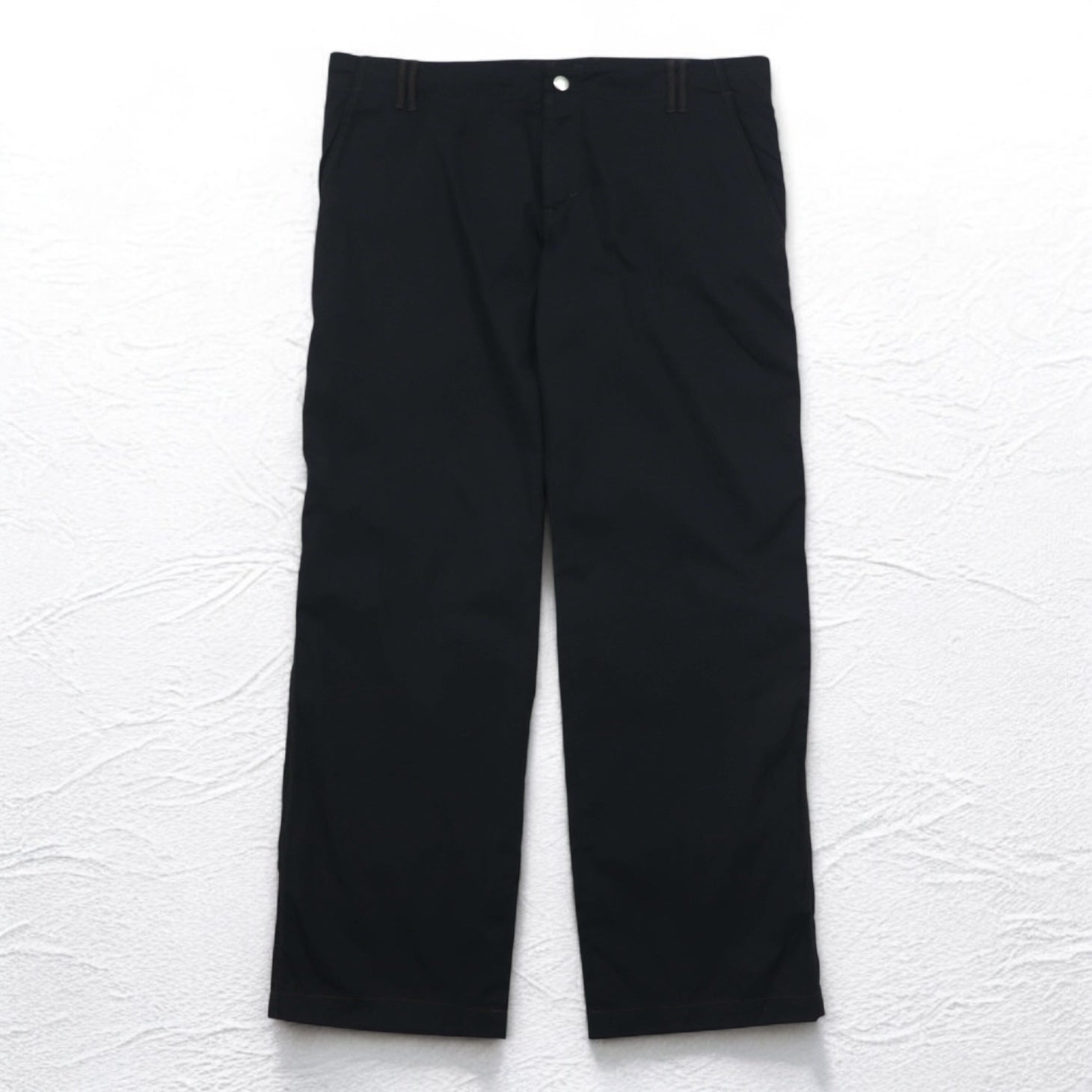 HUGO BOSS ルーマニア製 ワイド イージーパンツ 2XL ブラック ナイロン HORST