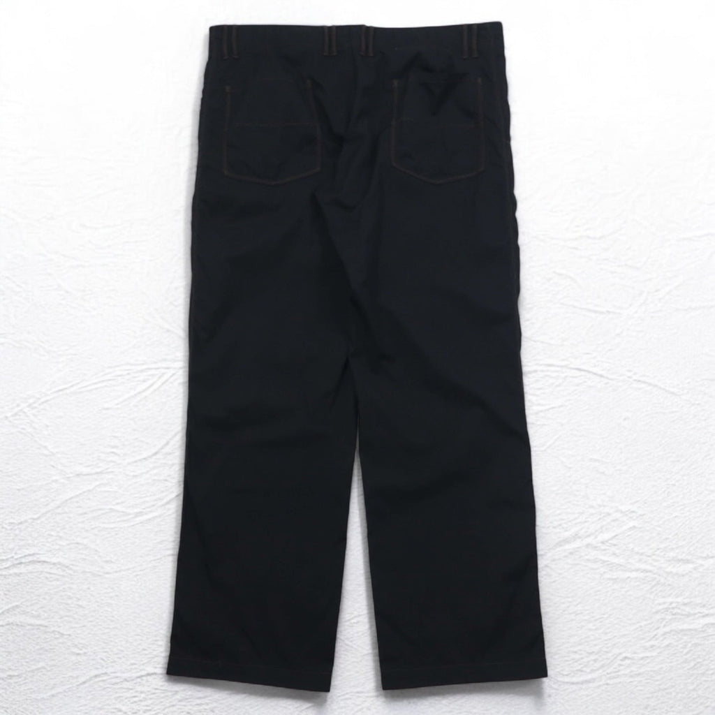 HUGO BOSS ルーマニア製 ワイド イージーパンツ 2XL ブラック ナイロン HORST