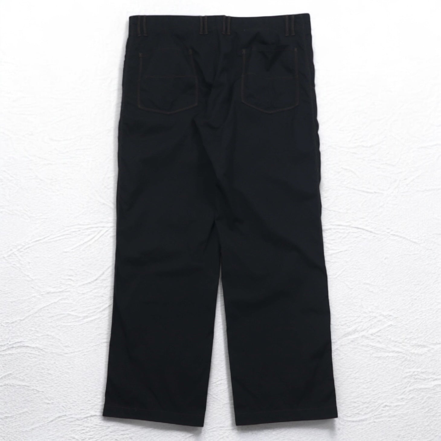 HUGO BOSS ルーマニア製 ワイド イージーパンツ 2XL ブラック ナイロン HORST