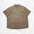 Polo by Ralph Lauren 90年代 ビッグサイズ 半袖 シャツ 2XL ベージュ コットン 胸ポケット