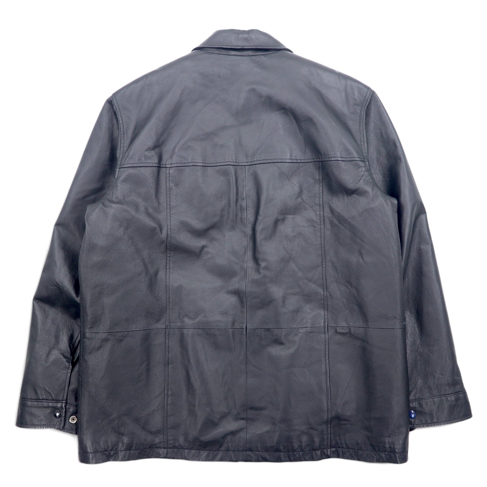 RETREAT Cappotto in pelle Thinsulate INSULATION Giacca imbottita L Nera Fodera in pelle rimovibile