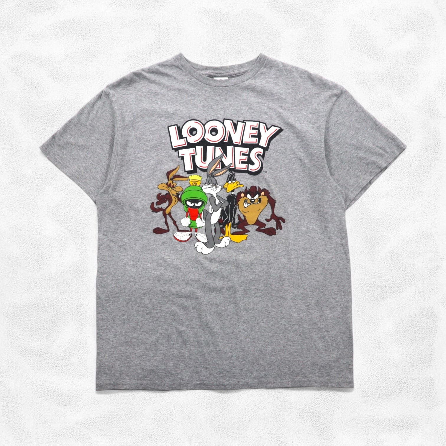 LOONEY TUNES ルーニー・テューンズ T-shirt L Grigio Stampa personaggi DELTA PRO WEIGHT