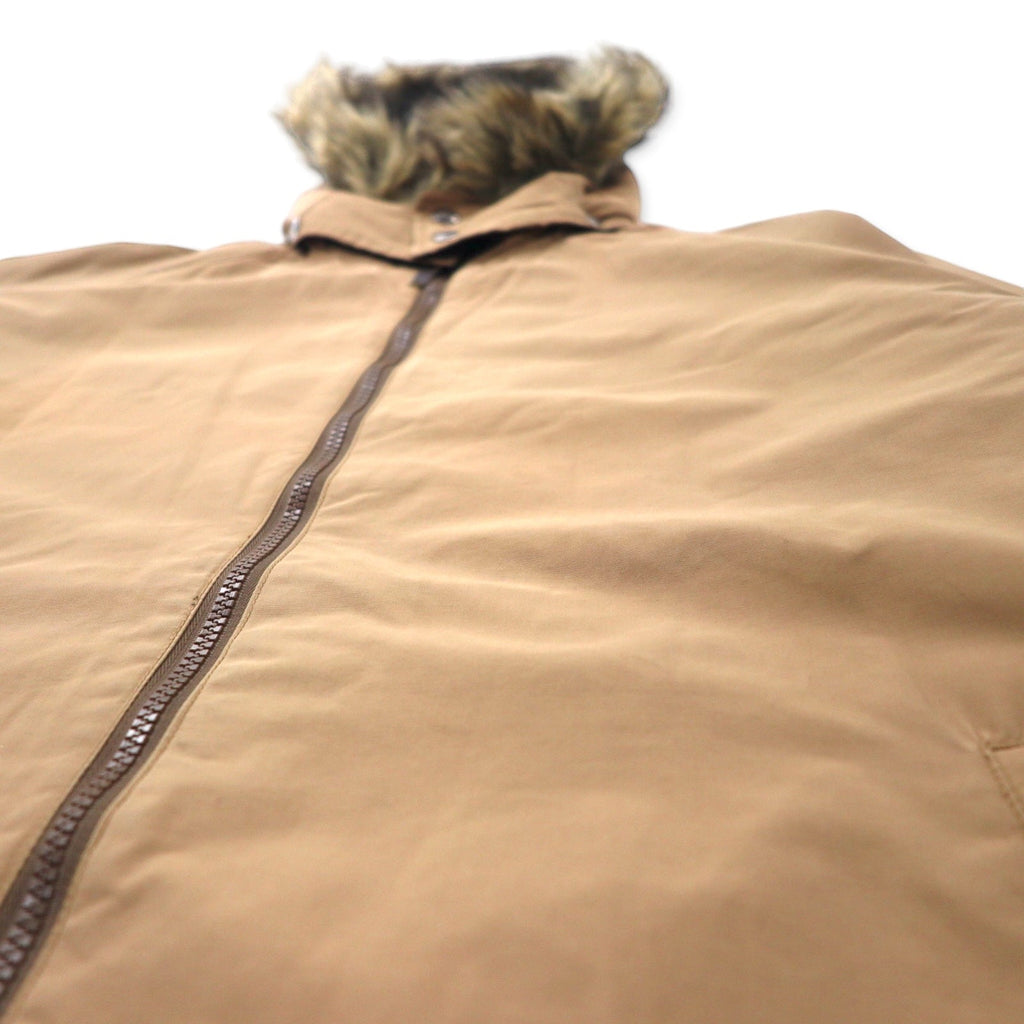VAN -JAC- Soprabito con cappuccio L Beige Nylon Cotone Cappuccio staccabile Doppia zip