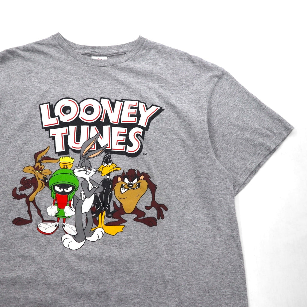 LOONEY TUNES ルーニー・テューンズ T-shirt L Grigio Stampa personaggi DELTA PRO WEIGHT