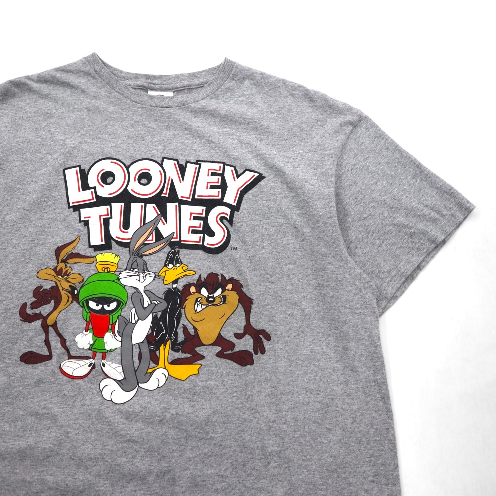 LOONEY TUNES ルーニー・テューンズ T-shirt L Grigio Stampa personaggi DELTA PRO WEIGHT