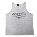 HARLEY DAVIDSON Canotta con stampa logo anni 2000 XL grigio cotone CALDWELL ID