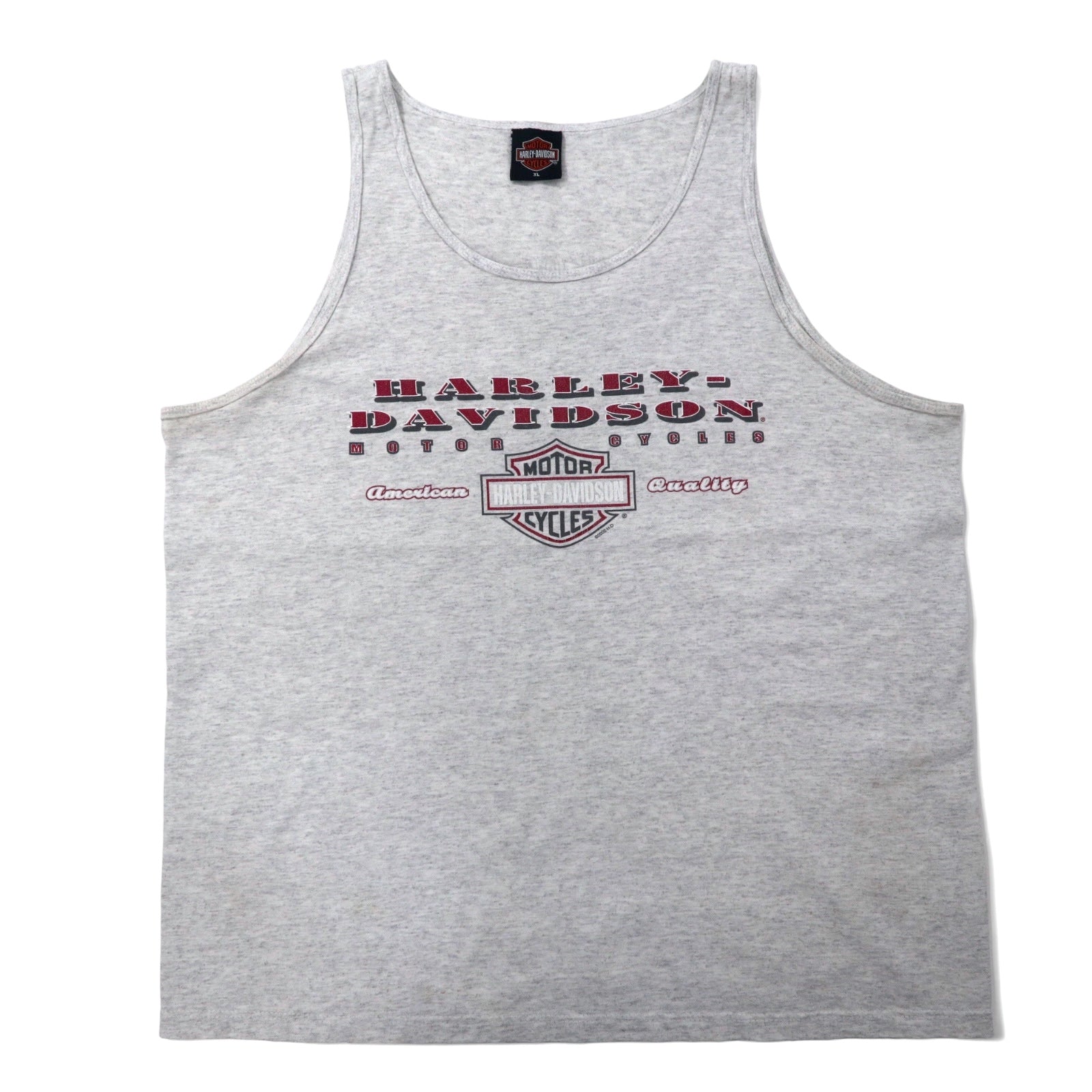 HARLEY DAVIDSON Canotta con stampa logo anni 2000 XL grigio cotone CALDWELL ID