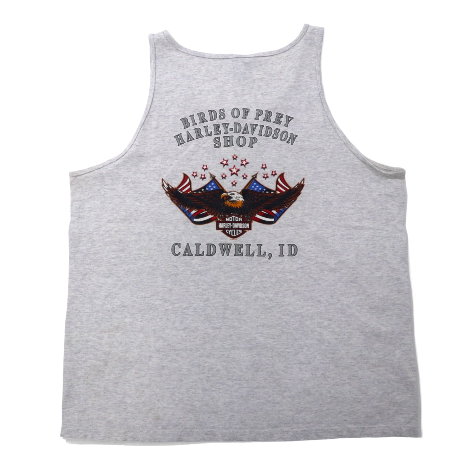 HARLEY DAVIDSON Canotta con stampa logo anni 2000 XL grigio cotone CALDWELL ID
